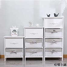 床頭櫃 抽屜柜 置物架 收納柜 美式收納柜復古簡易床頭柜歐式實木臥室斗柜簡約現代儲物柜地中海 歷史價格詳細信息