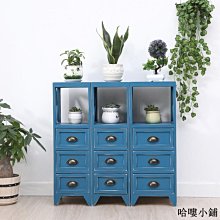 床頭櫃 抽屜柜 置物架 收納柜 美式收納柜復古簡易床頭柜歐式實木臥室斗柜簡約現代儲物柜地中海 歷史價格詳細信息