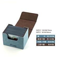 卡盒收納盒游戲王寶可夢PTCG卡牌卡組萬智牌皮質牌盒便攜卡盒-正正精品 歷史價格詳細信息