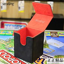 卡盒收納盒游戲王寶可夢PTCG卡牌卡組萬智牌皮質牌盒便攜卡盒-正正精品 歷史價格詳細信息