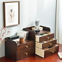 收納盒 木盒辦公抽屜式實木收納儲物柜工位桌面收納盒置物架學生桌木質整理盒 歷史價格詳細信息