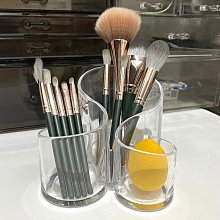 化妝刷收納筒桌面化妝品收納盒亞克力梳妝檯散粉眼影眉筆置寶壽堂 歷史價格詳細信息