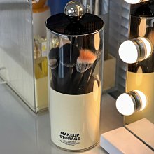玻璃化妝刷收納盒防塵帶蓋ins北歐風透明眉筆眼線筆筒珍~特價 歷史價格詳細信息