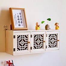 墻上實木置物架　壁掛式臥室墻面創意格子　電視背景墻　裝飾架 歷史價格詳細信息