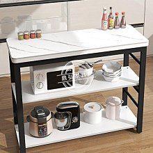 廚房切菜桌置物架家用微波爐架落地多層收納櫃操作檯 歷史價格詳細信息