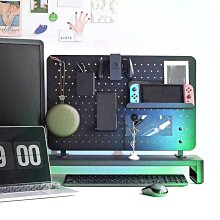 洞洞板置物架 免安裝摺疊收納箱 大容量折疊箱 桌上置物架 宿舍好物 書架 文件架 桌面收納架  床邊收納 桌上收納 歷史價格詳細信息