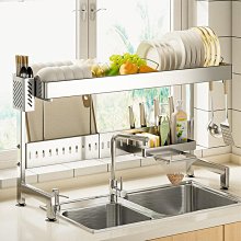 廚房水槽瀝水架水池碗碟置物架瀝水碗盤架可折疊伸縮瀝水籃收納架~雜貨罐子 歷史價格詳細信息