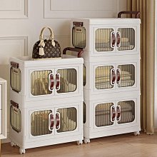 折疊多層收納柜家用衣柜特厚大容量廚具玩具書本收納盒雙開磁吸門-正正精品 歷史價格詳細信息