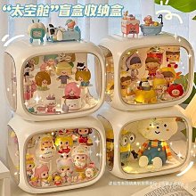 盲盒收納展示架公仔手辦帶燈手辦展示盒泡泡瑪特收納盒亞剋力實木 歷史價格詳細信息