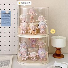 泡泡瑪特盲盒公仔收納盒 透明手辦展示盒 防塵公仔娃娃收納展示架 歷史價格詳細信息