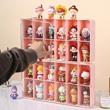 公仔展示盒盲盒收納展示架亞克力透明桌面防塵手辦擺件展示櫃泡泡瑪特展示盒 歷史價格詳細信息