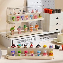 公仔展示盒盲盒收納展示架亞克力透明桌面防塵手辦擺件展示櫃泡泡瑪特展示盒 歷史價格詳細信息