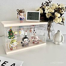 手辦展示盒泡泡瑪特盲盒公仔收納展示架子透明防塵可旋轉收納盒/7.27 歷史價格詳細信息