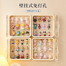 盲盒收納展示架公仔手辦帶燈手辦展示盒泡泡瑪特收納盒亞剋力實木 歷史價格詳細信息