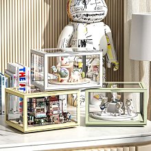 公仔展示盒盲盒收納展示架亞克力透明桌面防塵手辦擺件展示櫃泡泡瑪特展示盒 歷史價格詳細信息