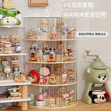 泡泡瑪特手辦收納展示盒亞克力帶燈大容量透明防塵模型盲盒收藏柜-雅怡尚品 歷史價格詳細信息