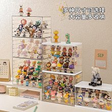 公仔展示盒盲盒收納展示架亞克力透明桌面防塵手辦擺件展示櫃泡泡瑪特展示盒 歷史價格詳細信息
