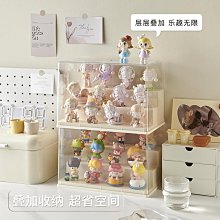 盲盒收納展示架泡泡瑪特手辦亞克力透明階梯置物架徽章立牌展示柜 歷史價格詳細信息