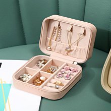 耳環收納盒小精致耳釘耳飾品戒指珠寶盒少女心透明首飾~特價下殺 免運 歷史價格詳細信息