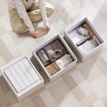 現貨 快速發貨衣服收納箱家用衣柜分層整理盒放衣物褲子布藝棉麻折疊儲物筐神器 歷史價格詳細信息