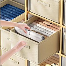 現貨 快速發貨衣服收納箱家用衣柜分層整理盒放衣物褲子布藝棉麻折疊儲物筐神器 歷史價格詳細信息