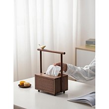 質感收納 黑胡桃木提樑式紙巾盒實木帶銅鳥家居四足復古紙巾收納盒簡潔自然質感 價格比較,價格查詢,歷史價格詳細信息