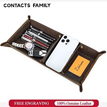 contacts family復古瘋馬皮收納盒單只裝便捷式拉鏈皮套-正正精品 歷史價格詳細信息
