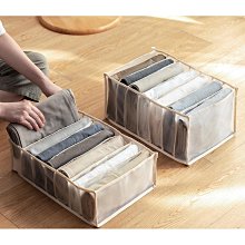 衣櫃分格收納 收納袋 分格收納盒 收納盒 立體分格收納網袋 7格(大) 衣櫥收納袋 彩虹小舖【P501】 歷史價格詳細信息