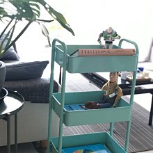 三層收納推車把手款(天空藍 43.5X33X82cm)[免運][大買家] 歷史價格詳細信息