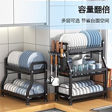 廚房置物架免安裝碗架瀝水架多功能收納架碗盤晾放碗筷收納盒  精選好物-正正精品 歷史價格詳細信息