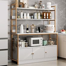 特賣-廚房置物架家用微波爐架切菜桌操作臺落地多層收納灶臺碗柜儲物柜 歷史價格詳細信息