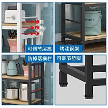 特賣-廚房置物架家用微波爐架切菜桌操作臺落地多層收納灶臺碗柜儲物柜 歷史價格詳細信息