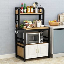 特賣-廚房桌子切菜桌微波爐置物架落地家用櫥柜子儲物柜收納多層小長臺 中大號尺寸議價 需自行安裝 歷史價格詳細信息