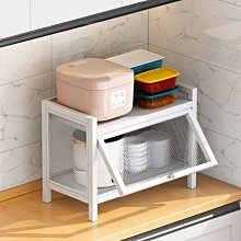 小熊櫥柜收納盒家用廚房帶提手整理儲物盒子臥室品塑料收納筐 歷史價格詳細信息