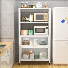 白色廚房烤箱置物架落地多層家用空置物架微波爐鍋具收納層架 歷史價格詳細信息