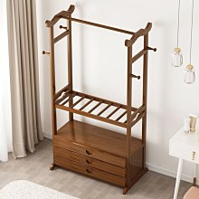 臥室實木掛衣架家用落地衣帽架多功能衣櫃置物架簡約掛衣服架子 歷史價格詳細信息