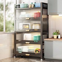 帶輪廚房置物架 多功物架 可調節可移動 三層高80cm 置物架 烤箱架 微波爐收納架 蔬菜收納筐 歷史價格詳細信息