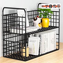 桌面置物架書桌收納書架桌上鐵藝收納架簡易辦公神器雙層工位學生  露天市集  全台最大的網路購物市集 歷史價格詳細信息
