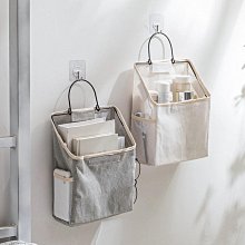 掛墻上收納袋床上臥室宿舍神器置物架手機掛袋墻掛式床頭女生好物~特價 歷史價格詳細信息