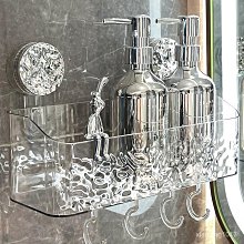 精選好物 衛生間吸盤置物架 浴室架子 免打孔廁所洗手檯掛籃廚房壁掛式收納盒-滿299發貨唷~ 價格比較,價格查詢,歷史價格詳細信息