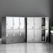 304不銹鋼更衣柜帶鎖員工儲物柜無塵車間鞋柜食堂碗柜食品廠衣柜 歷史價格詳細信息