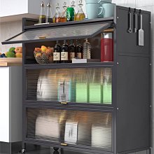 餐邊櫃定做美式法式復古歐式玄關櫃裝飾櫃實木橡木4門儲物高邊櫃 歷史價格詳細信息