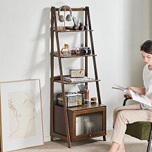 置物架落地多層臥室客廳收納層架實木轉角架簡約家用浴室三角架 歷史價格詳細信息