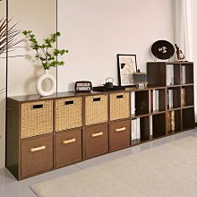 黑胡桃木自由組合書櫃餐邊櫃日式格子櫃全實木書架落地儲物收納櫃 歷史價格詳細信息