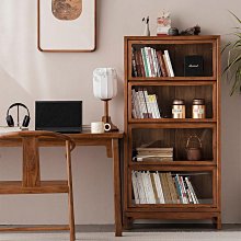 新中式全實木書櫃黑胡桃木博古架展示櫃儲物櫃老榆木收納置物書架 歷史價格詳細信息