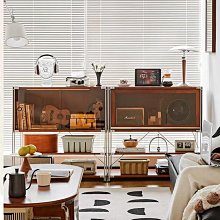 收納櫃北歐實木雜志簡約日式客廳書房書柜小戶型復古收納儲物柜山野 歷史價格詳細信息