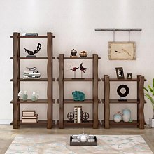 實木博古架客廳書房隔斷新中式禪意多寶閣置物架子花瓶古董茶葉架 歷史價格詳細信息