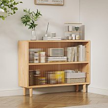 北歐書架實木落地矮書櫃客廳小戶型置物架日式組合收納展示雜誌架 歷史價格詳細信息