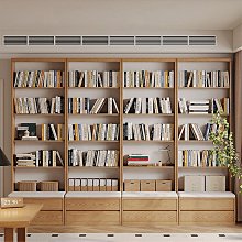 全實木客廳整體電視機櫃組合牆櫃輕奢背景牆一體影視儲物書櫃書架 歷史價格詳細信息