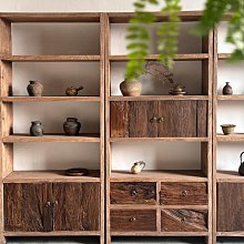 博古架紅花梨實木榫卯結構紫砂茶壺架古玩展示架仿古中式多寶閣格 歷史價格詳細信息